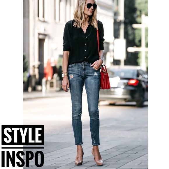 7 for All Mankind black button down top - Picture 6 of 6